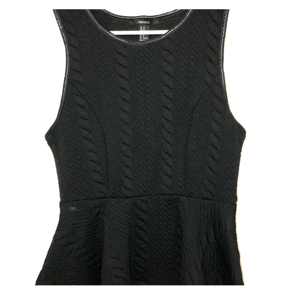 Black peplum top